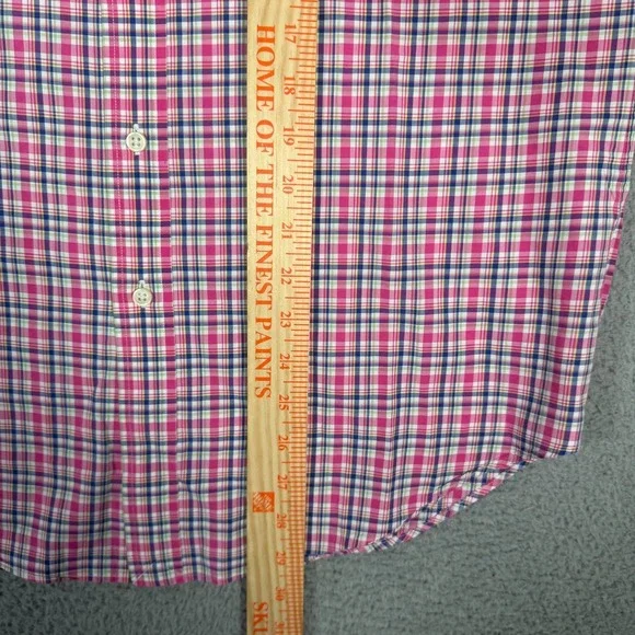 Polo Ralph Lauren Shirt Mens Medium Pink Plaid Button Down Classic Fit Pony - Picture 4 of 8